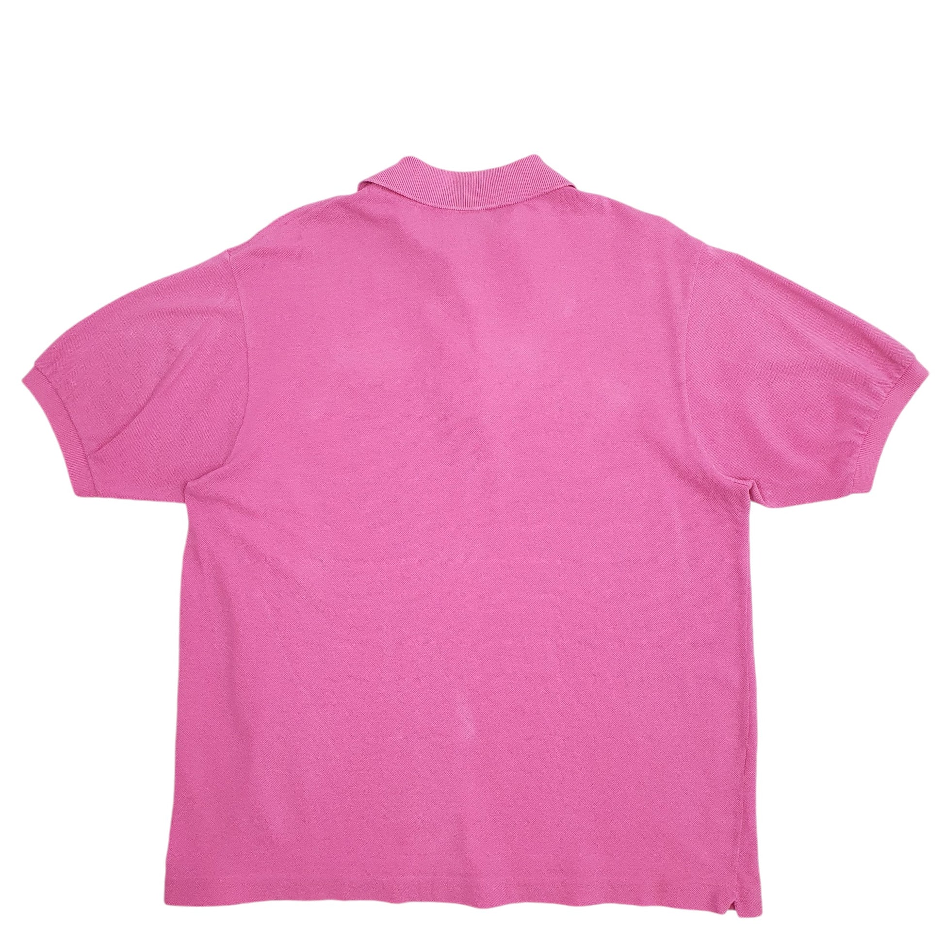 Mens Pink Lacoste  Short Sleeve Polo Shirt