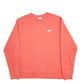 Mens Orange Nike  Crewneck Jumper