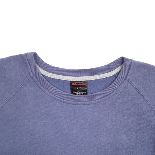 Mens Blue Champion  Crewneck Jumper