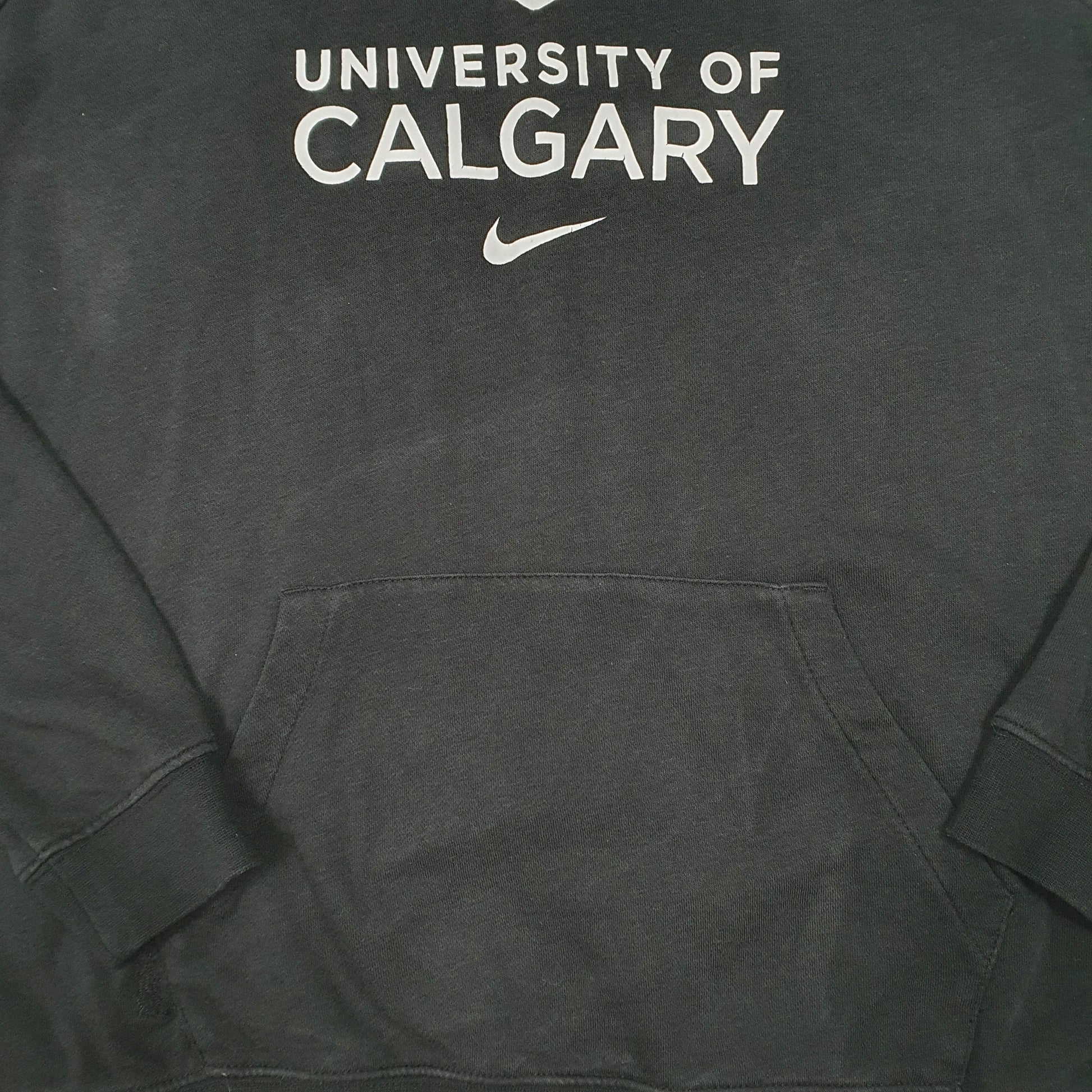 Womens Black Nike University Of Calgary Lightweight Hoodie Jumper