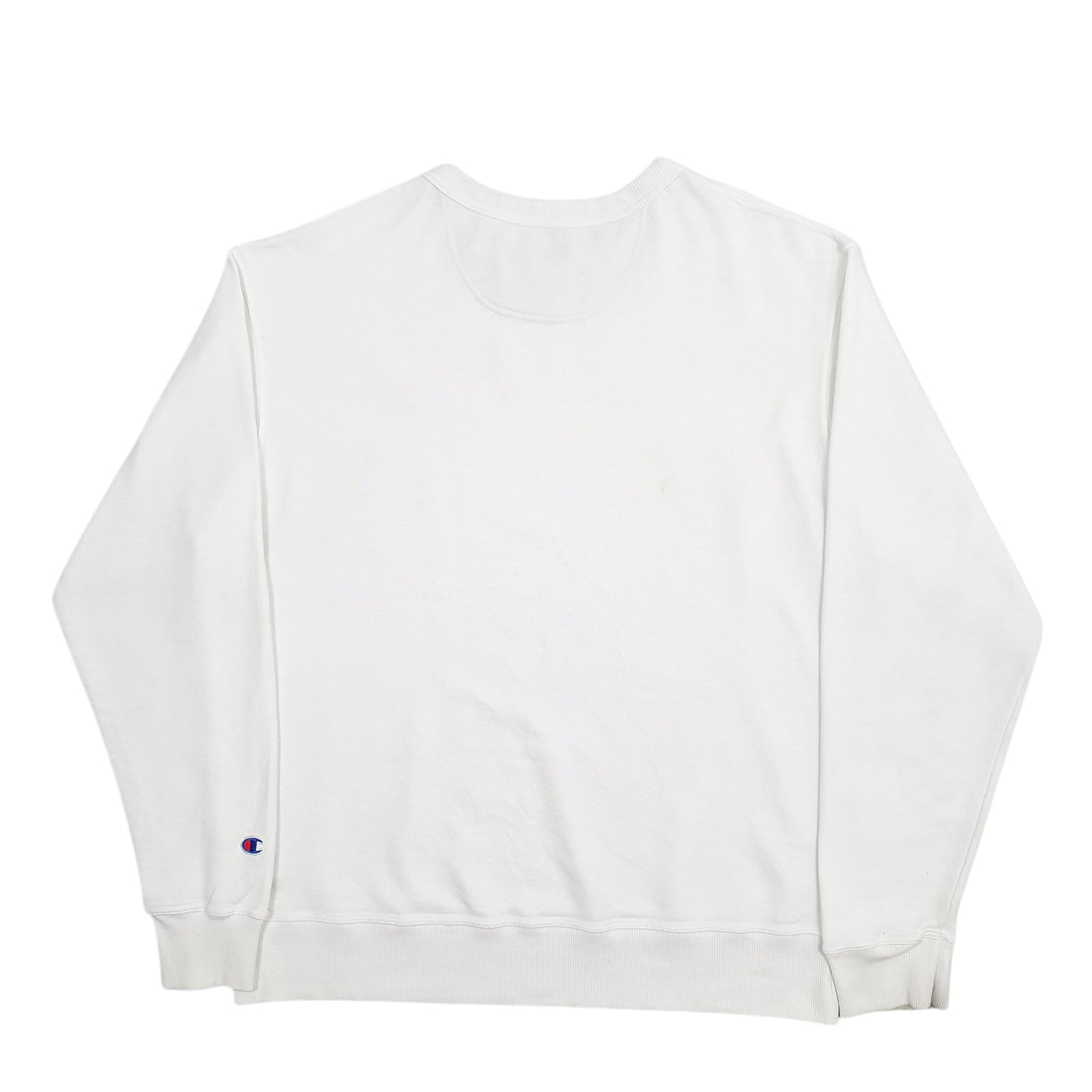 Mens White Champion  Crewneck Jumper