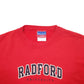 Womens Red Champion Radford University Spellout Crewneck Jumper