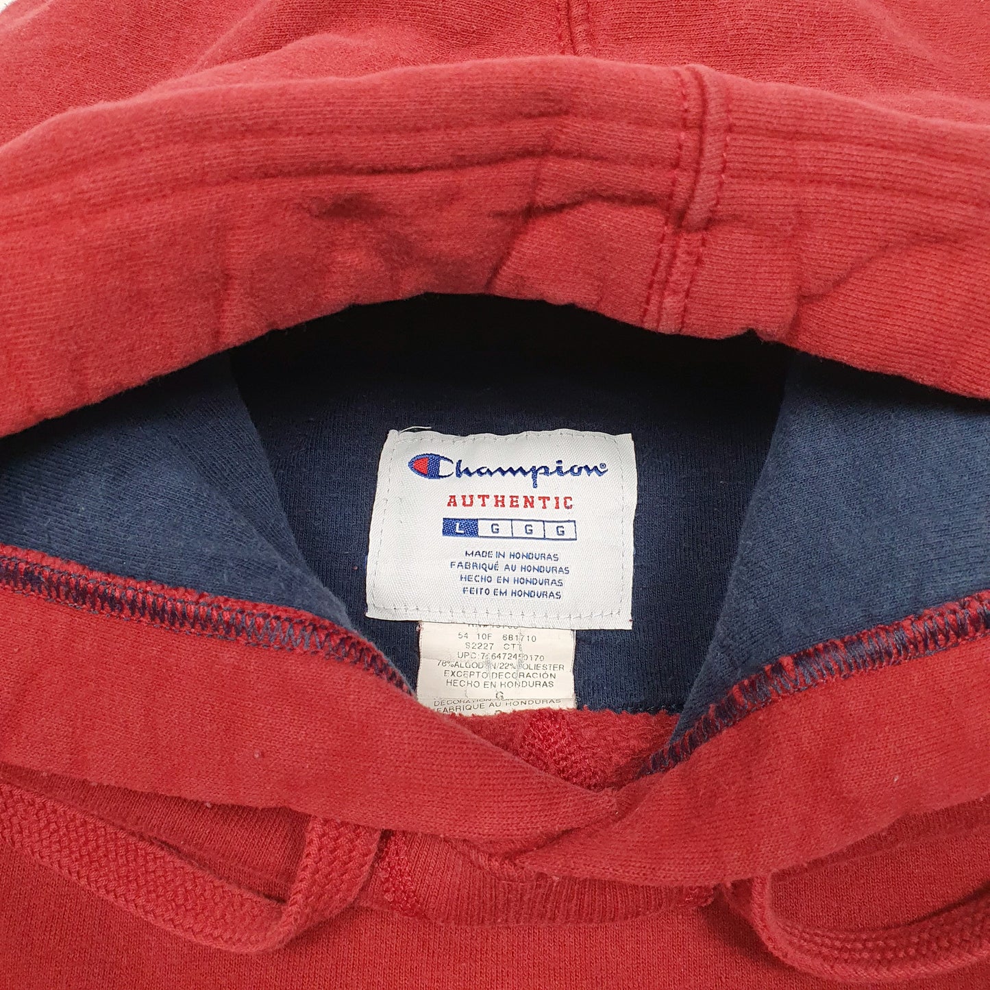 Mens Red Champion  Hoodie Jumper