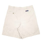 Mens Beige Chaps Double Pleated Chino Shorts