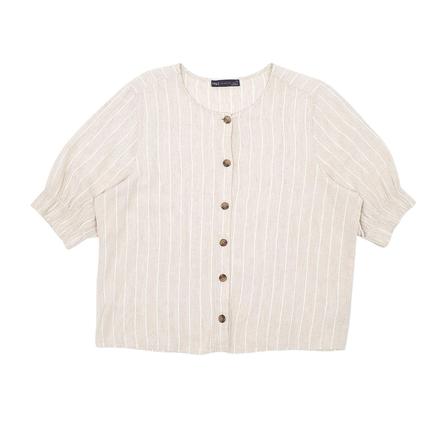 Womens Beige M&S  Short Sleeve T Shirt