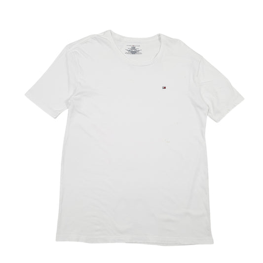 Mens White Tommy Hilfiger  Short Sleeve T Shirt