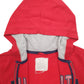 Womens Red Nautica Spellout Full Zip Jumper