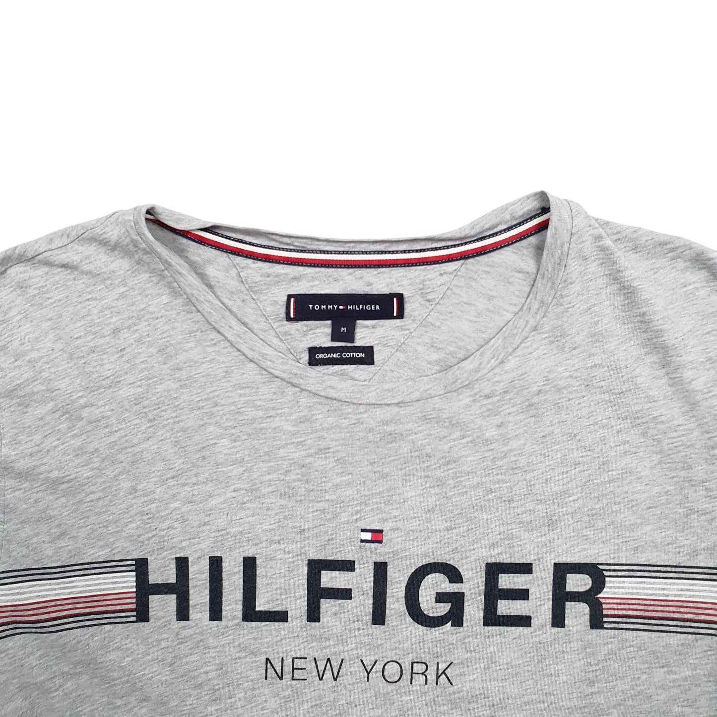 Womens Grey Tommy Hilfiger Spellout Short Sleeve T Shirt