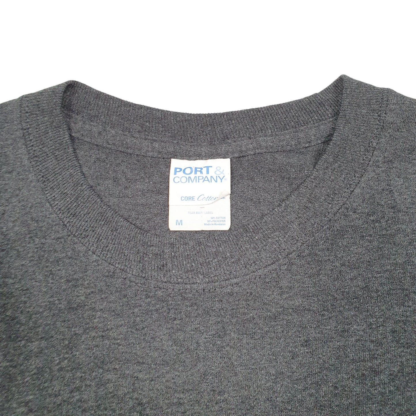 Mens Grey Port & Company UWP Basketball Short Sleeve T Shirt