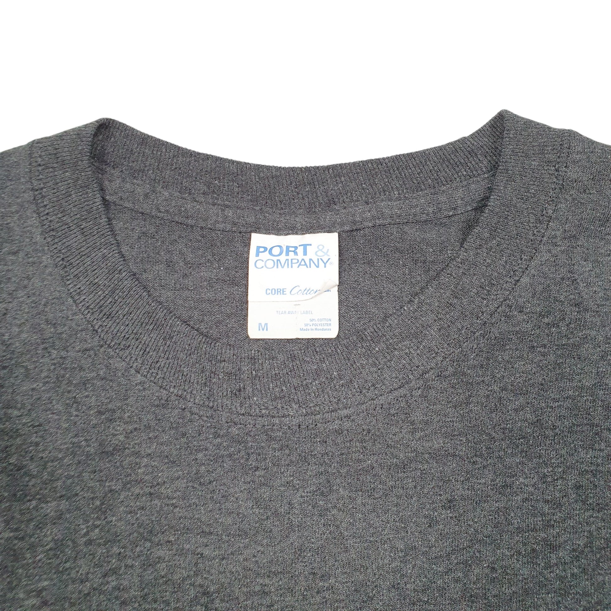 Mens Grey Port & Company UWP Basketball Short Sleeve T Shirt