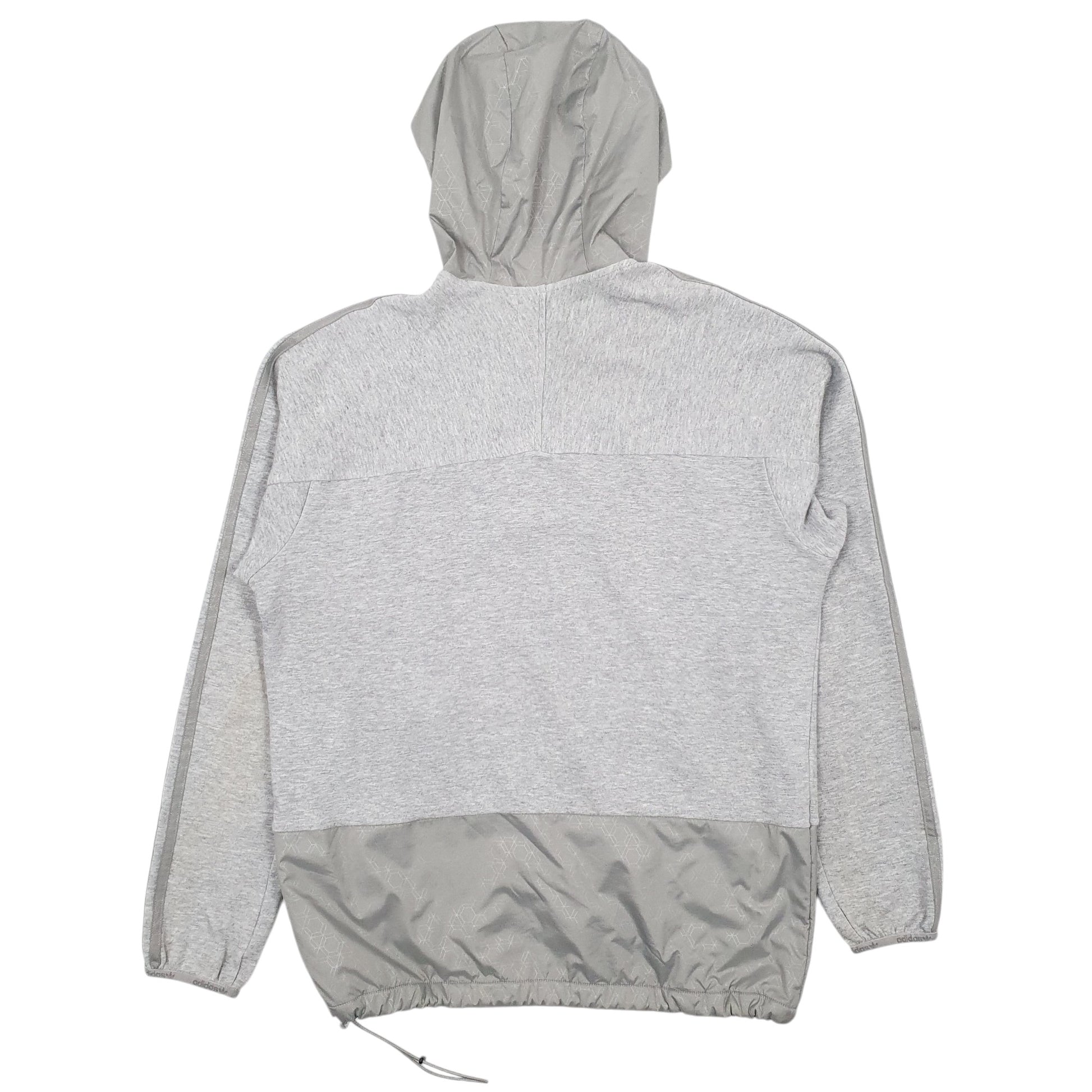Mens Grey Adidas  Hoodie Coat