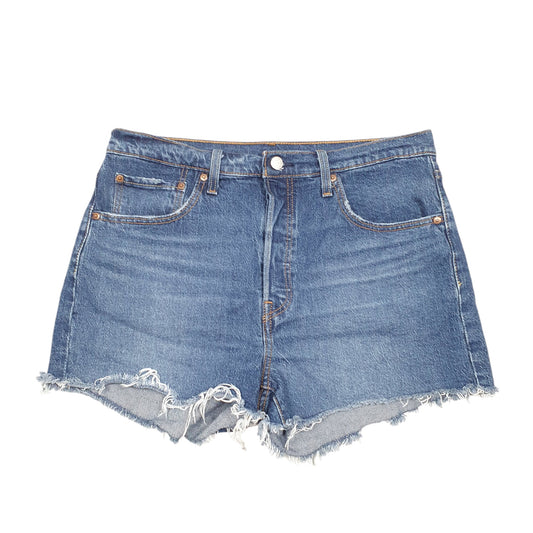 Womens Blue Levis 501 Jorts Hot Pants Denim Shorts