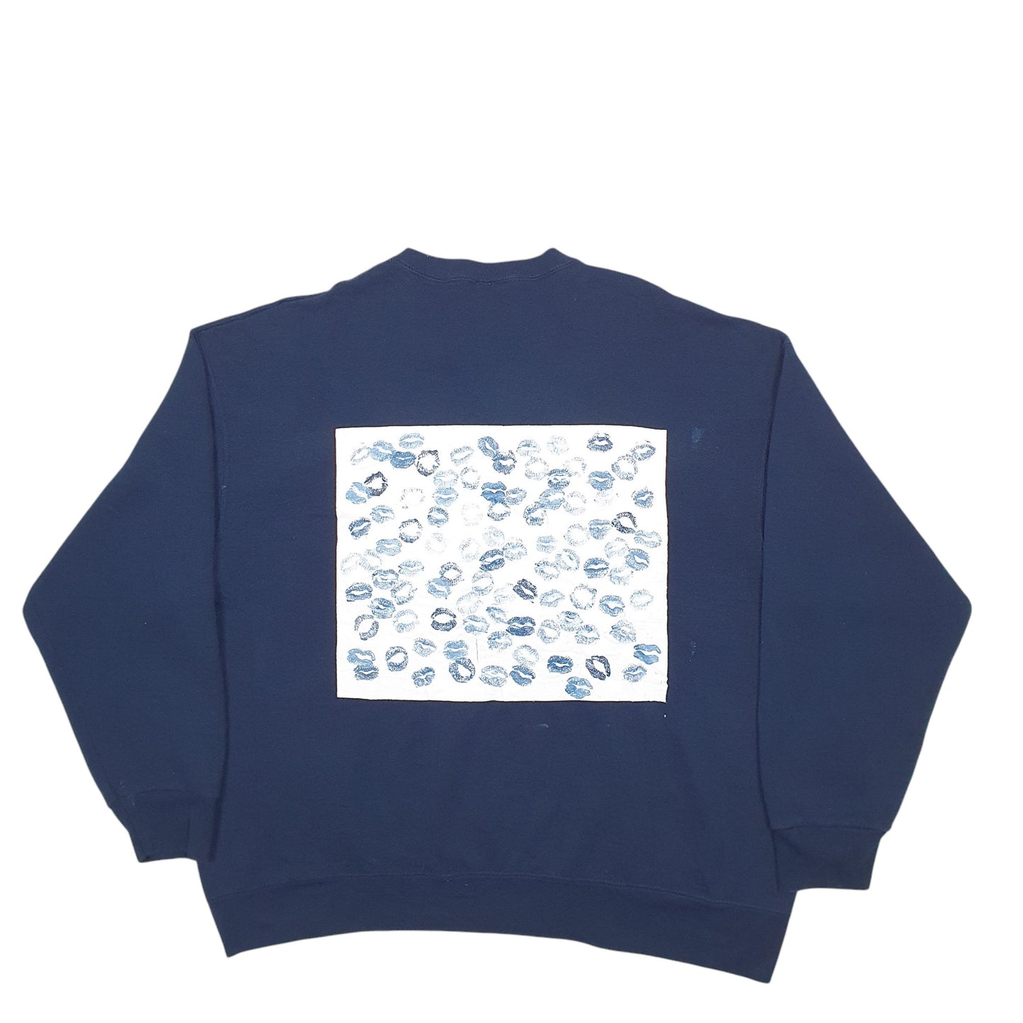 Mens Navy Fruit Of The Loom  Crewneck Jumper