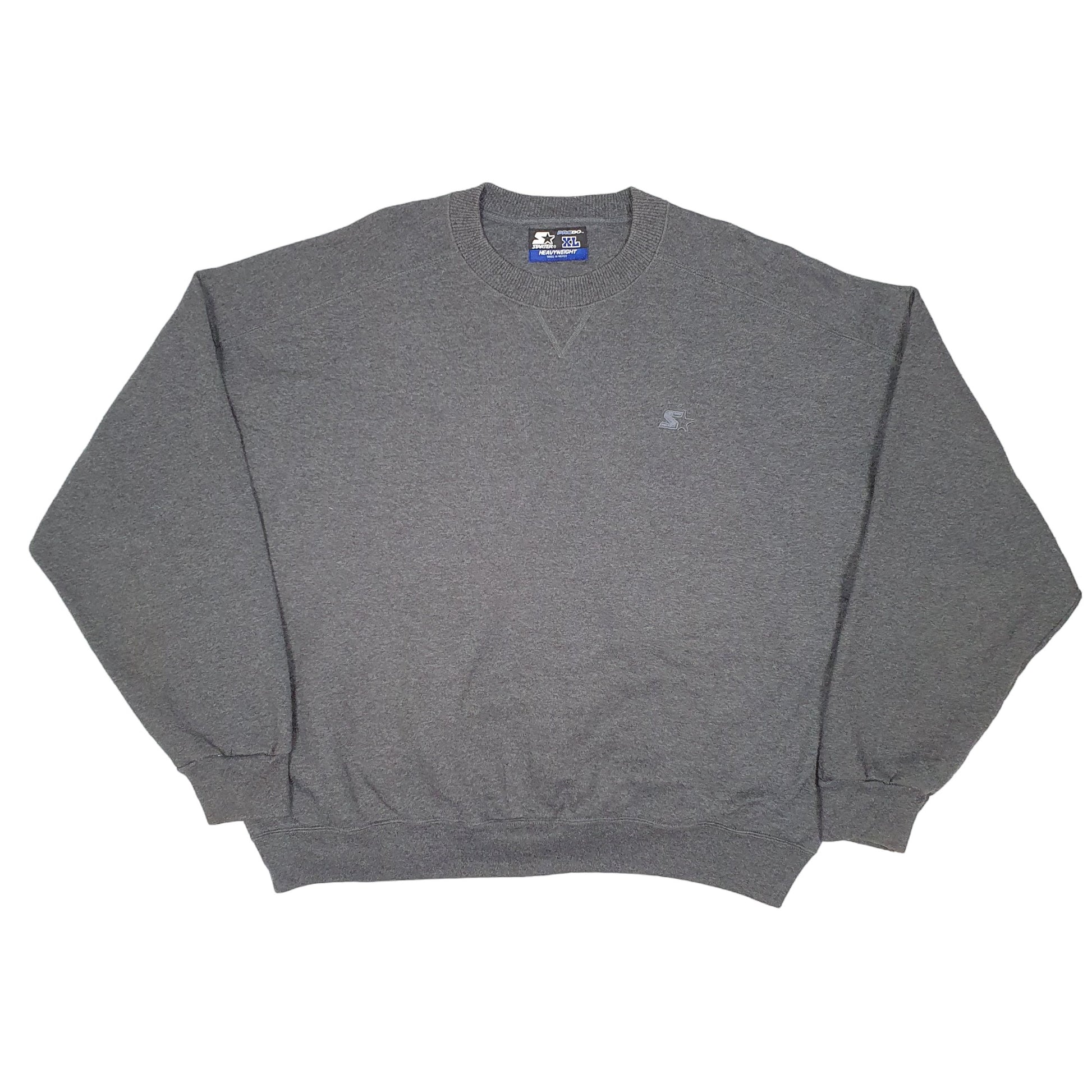 Mens Grey Starter Vintage Pro 80 Heavyweight Crewneck Jumper