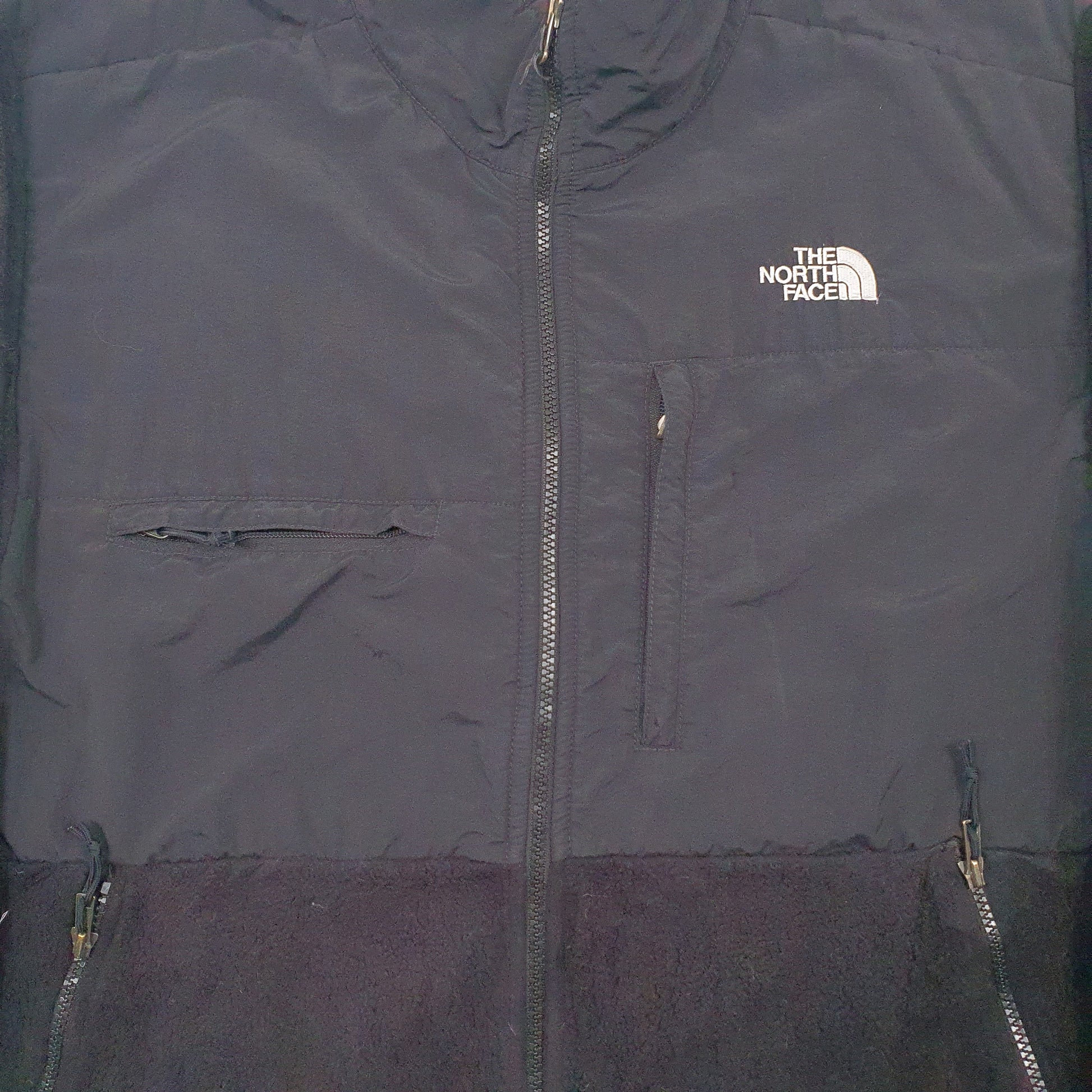 Mens Black The North Face Denali Full Zip Jumper