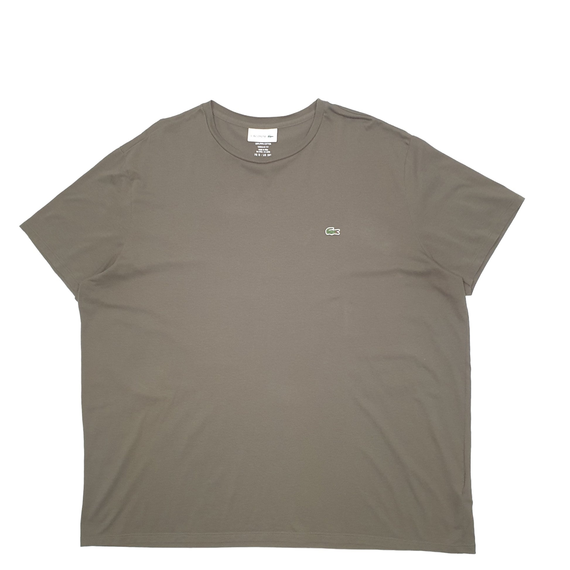 Mens Khaki Lacoste  Short Sleeve T Shirt