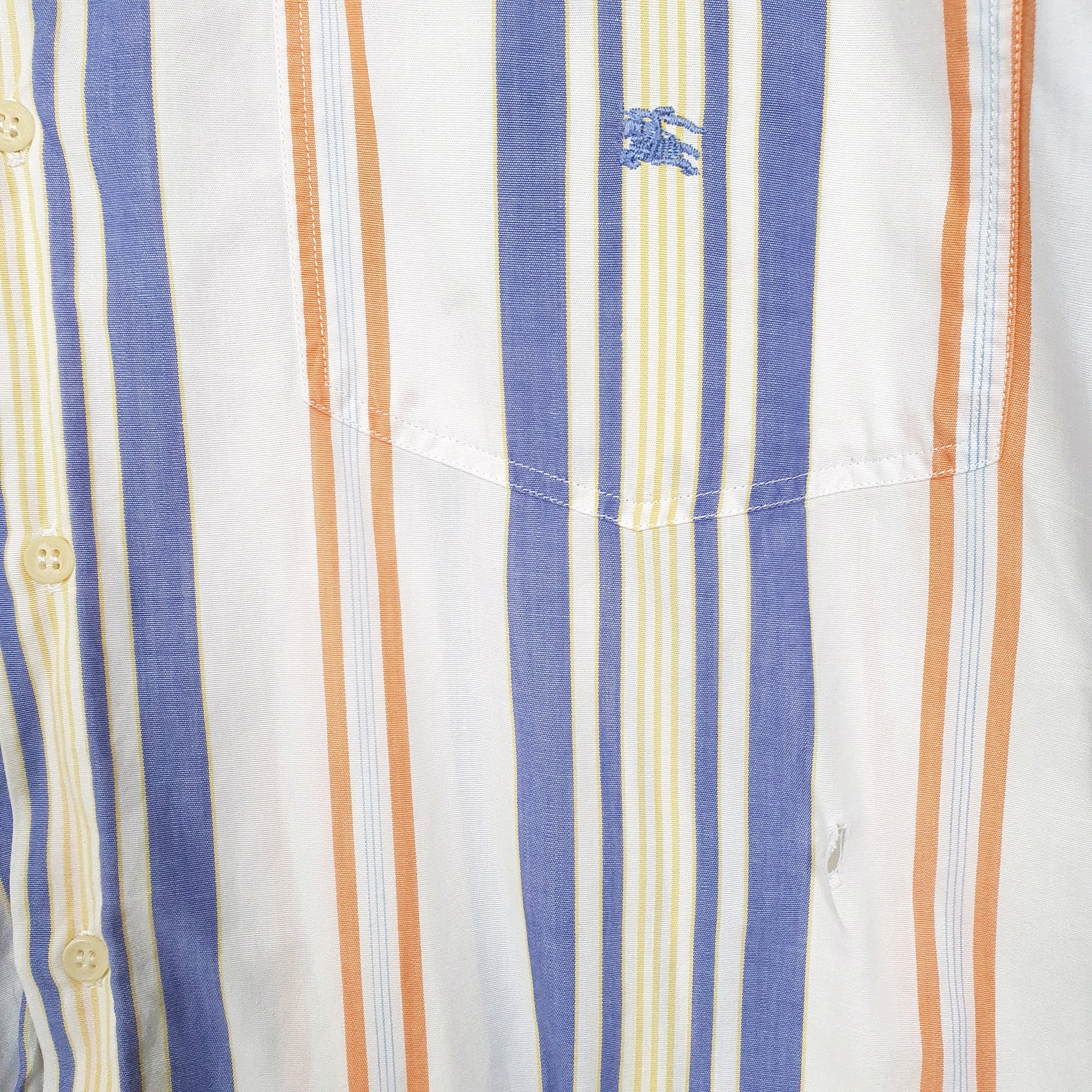 Mens White Burberry London Short Sleeve Shirt