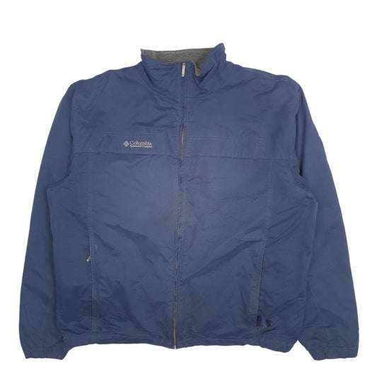 Mens Navy Columbia Full Zip Coat