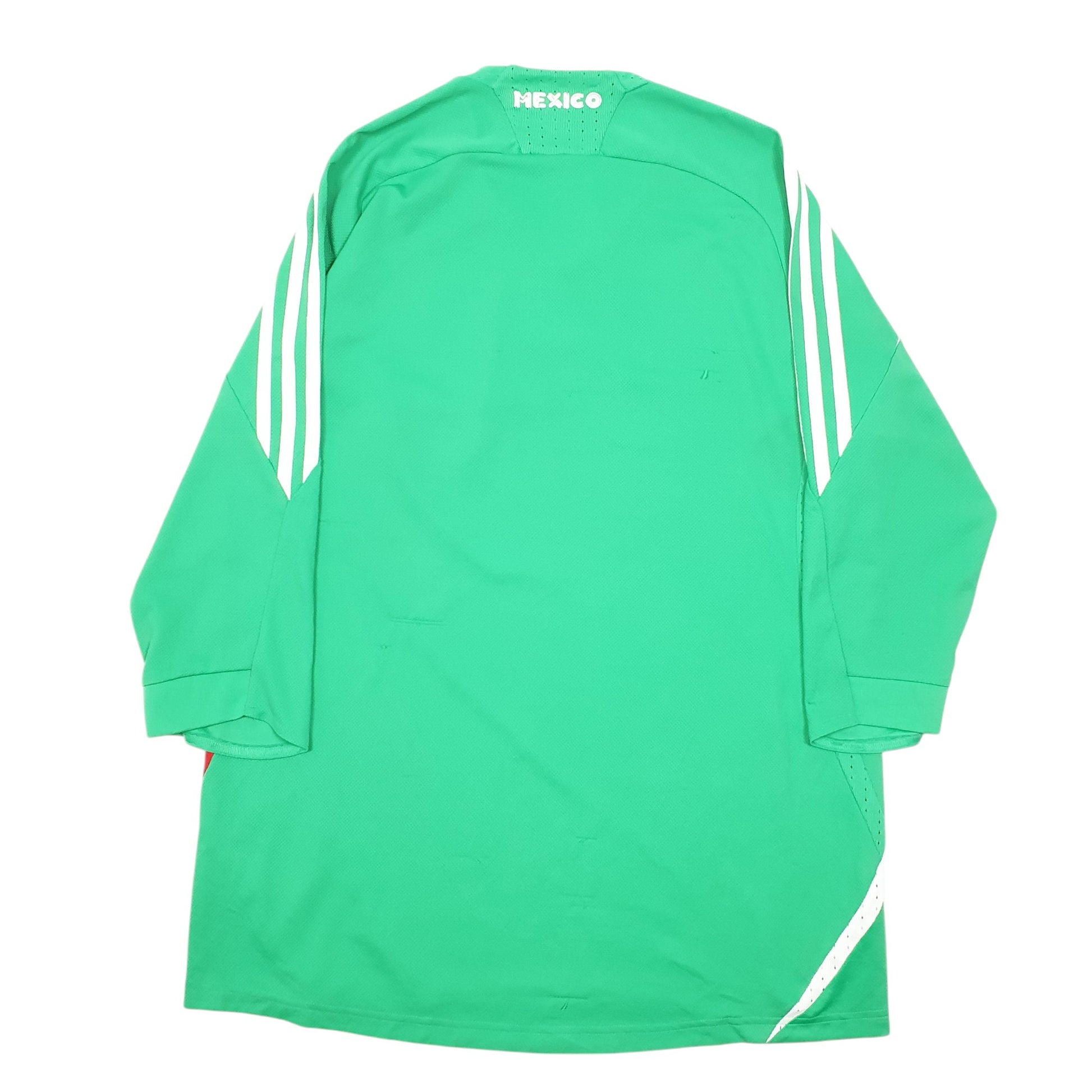Mens Green Adidas Mexicana Football Federation Mexico Short Sleeve T Shirt