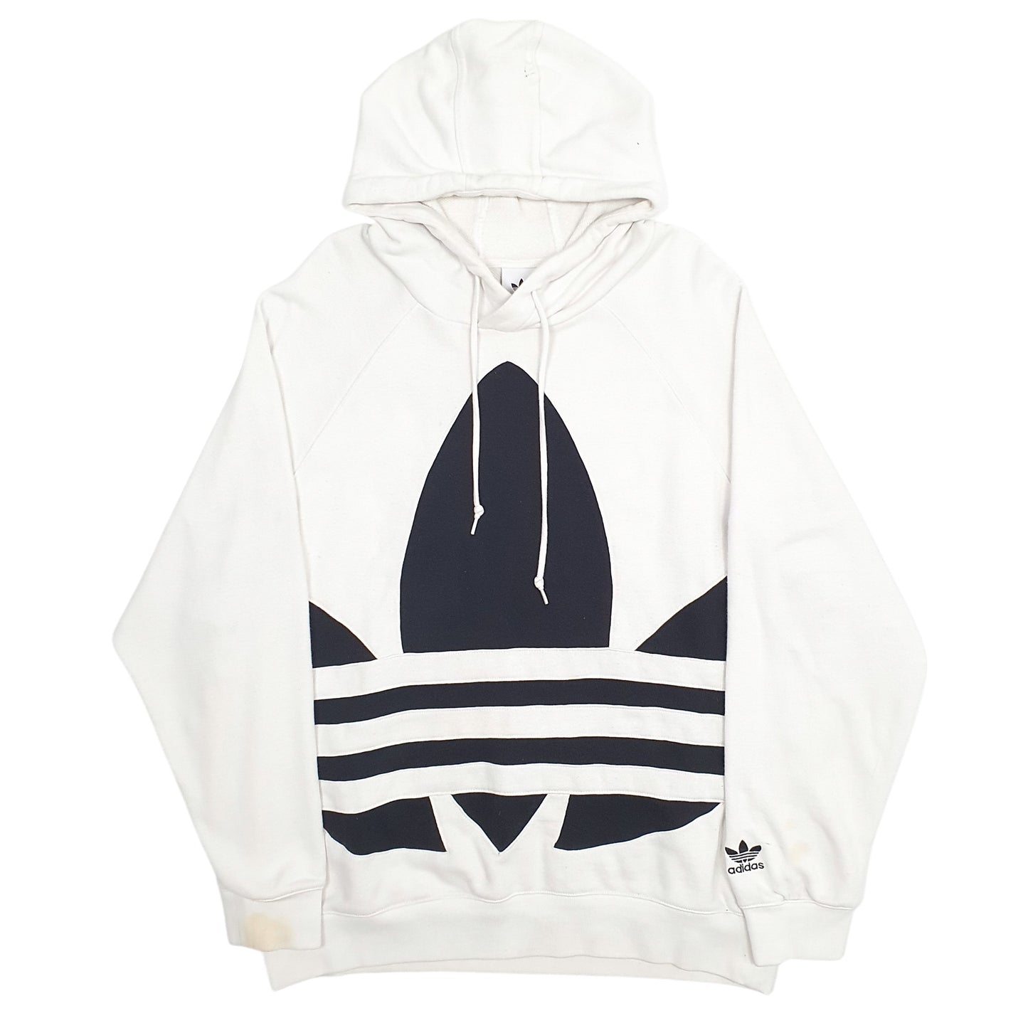 Mens White Adidas  Hoodie Jumper