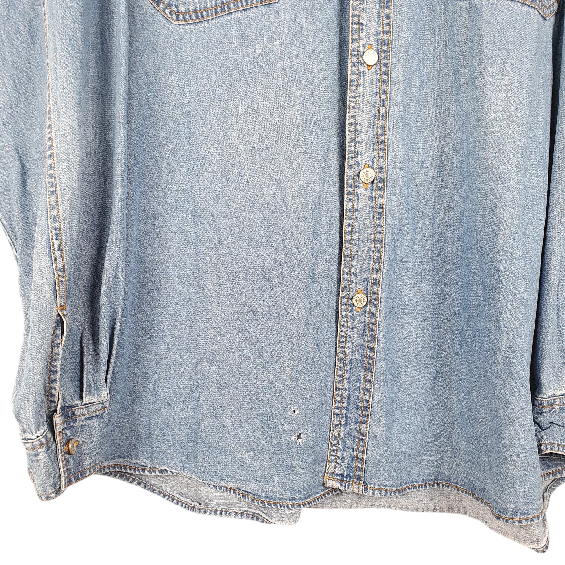 Mens Blue Levis Denim Jeans Vintage Red Tab Overshirt Shacket Long Sleeve Shirt