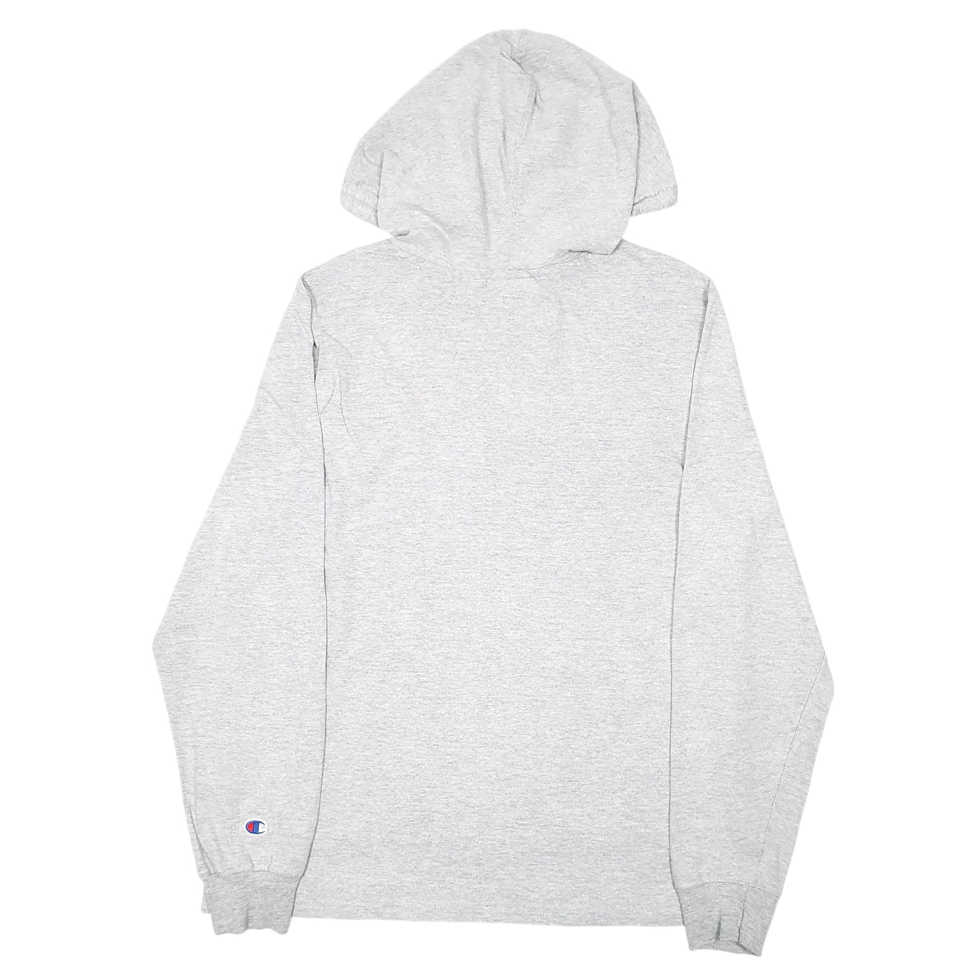 Womens Grey Champion Lightweight Script Hoodie Jumper