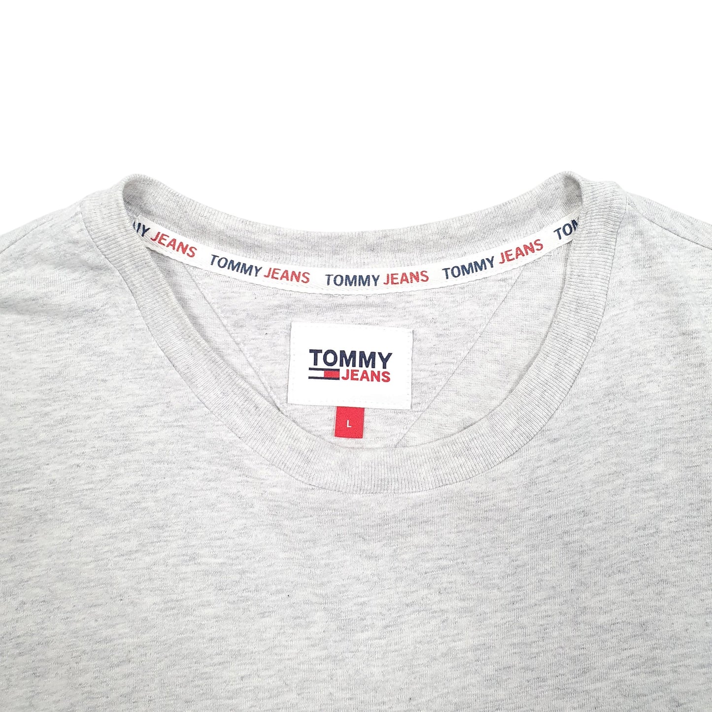 Mens Grey Tommy Hilfiger Jeans Short Sleeve T Shirt