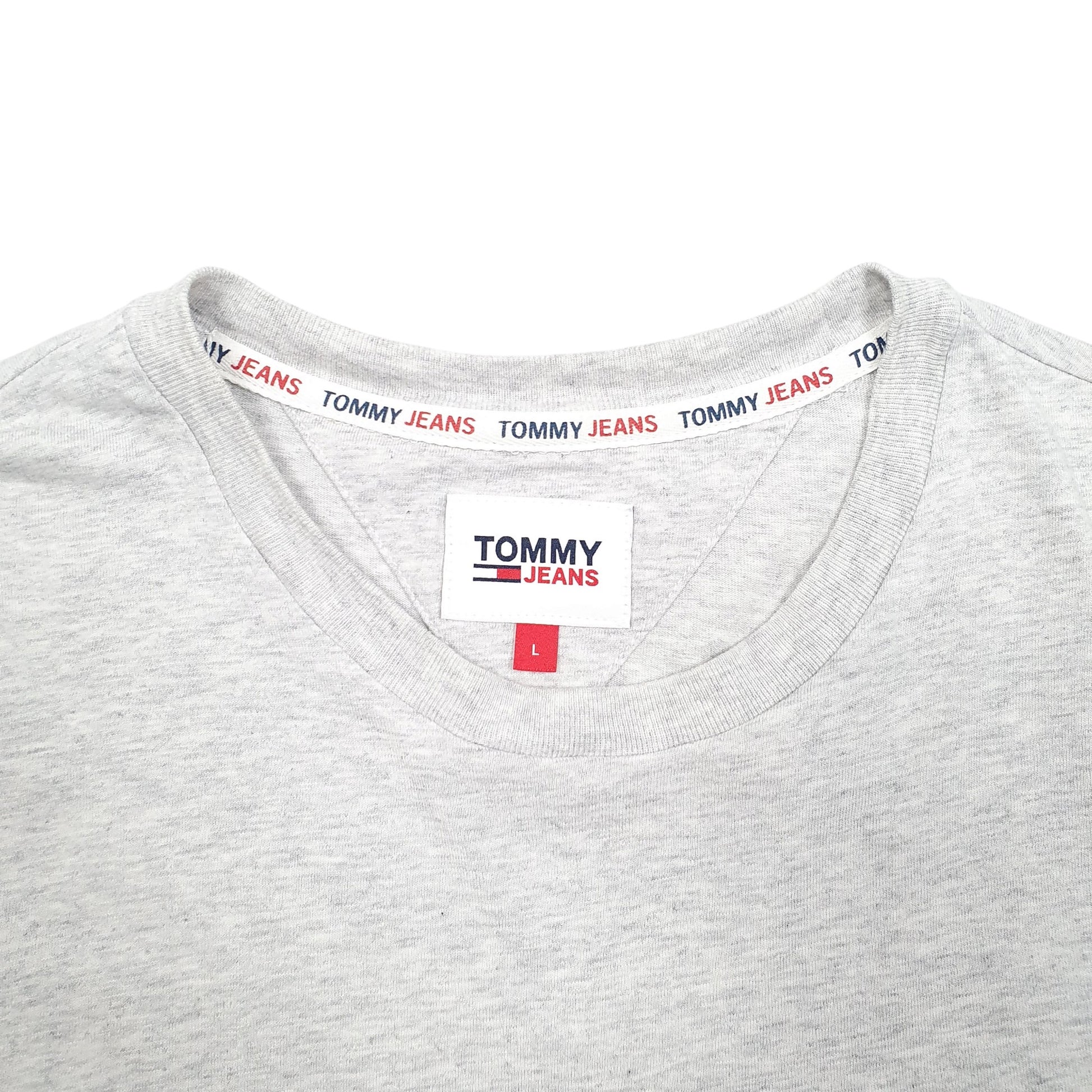 Mens Grey Tommy Hilfiger Jeans Short Sleeve T Shirt