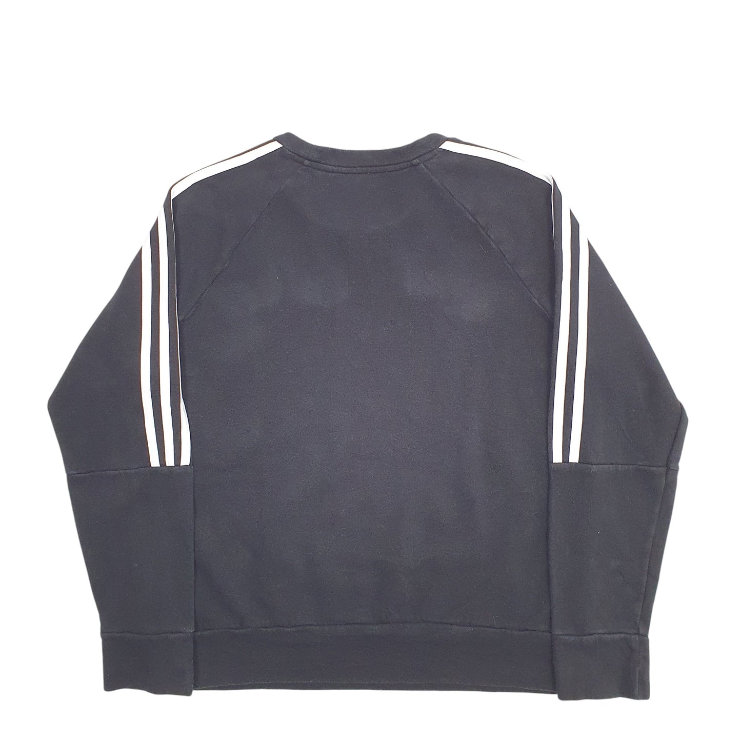 Womens Black Adidas  Crewneck Jumper