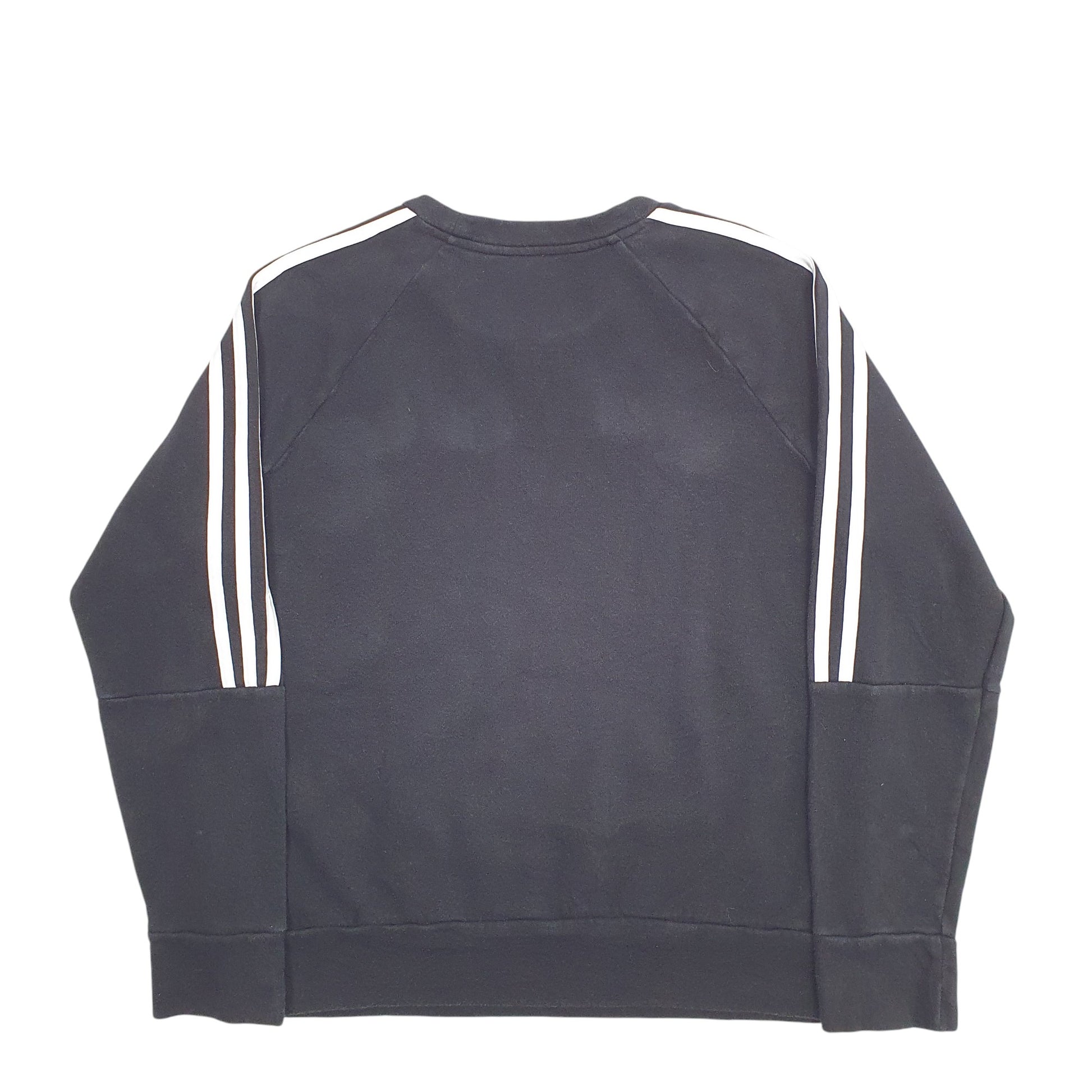 Womens Black Adidas  Crewneck Jumper