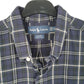 Mens Navy Ralph Lauren Flannel Long Sleeve Shirt