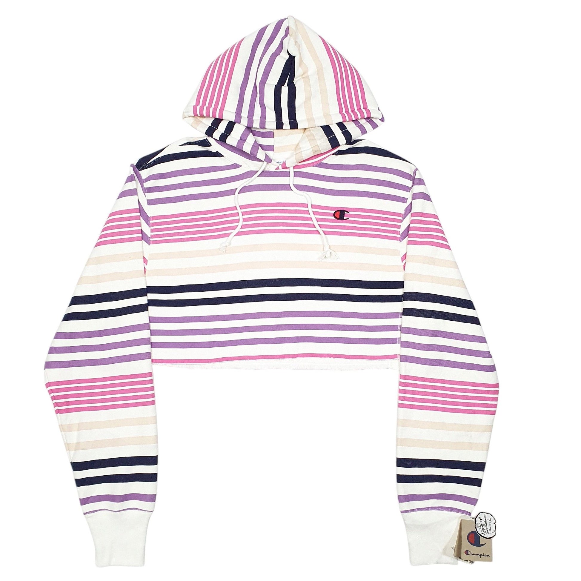 Pink White Champion Jumpers Womens Champion White Hoodie