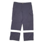 Mens Navy Millwork Workwear Utility Reflective Flame Resistant Cargo Trousers