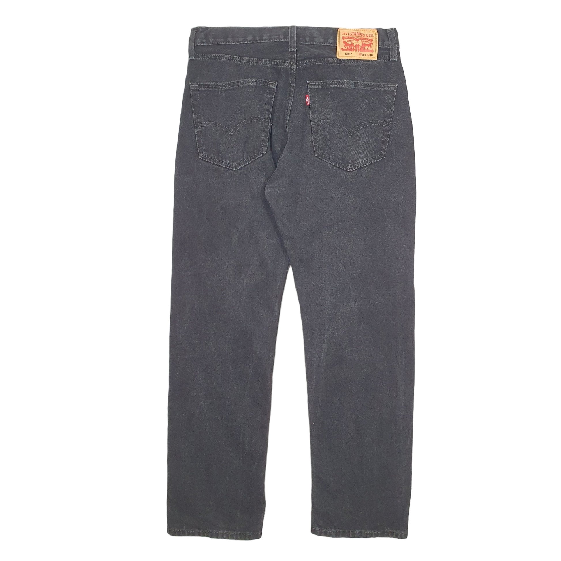 Mens Black Levis  505 JeansW33 L30
