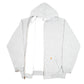 Mens Grey Carhartt Workwear Hoodie Full Zip Jumper