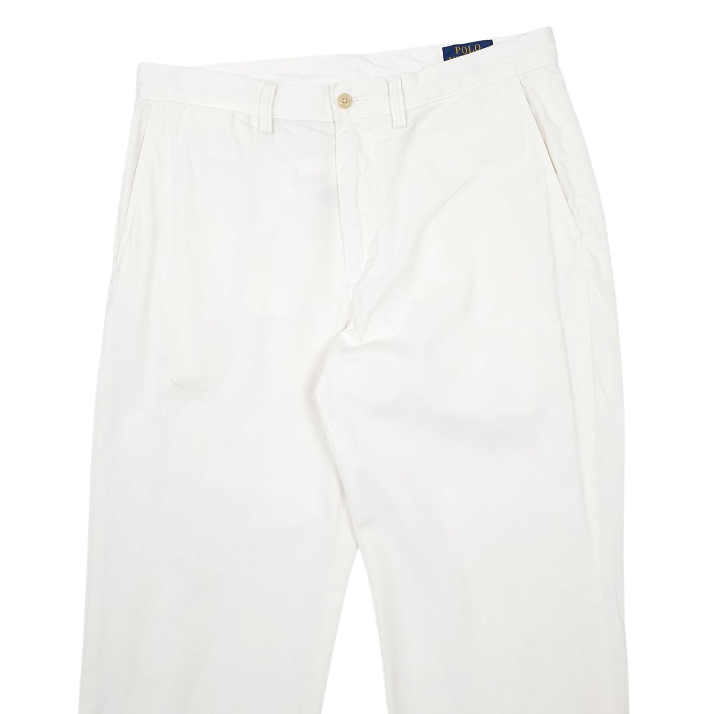 Mens White Polo Ralph Lauren Classic Fit Chino Trousers