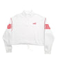 Womens White Puma  Quarter Zip Jumper