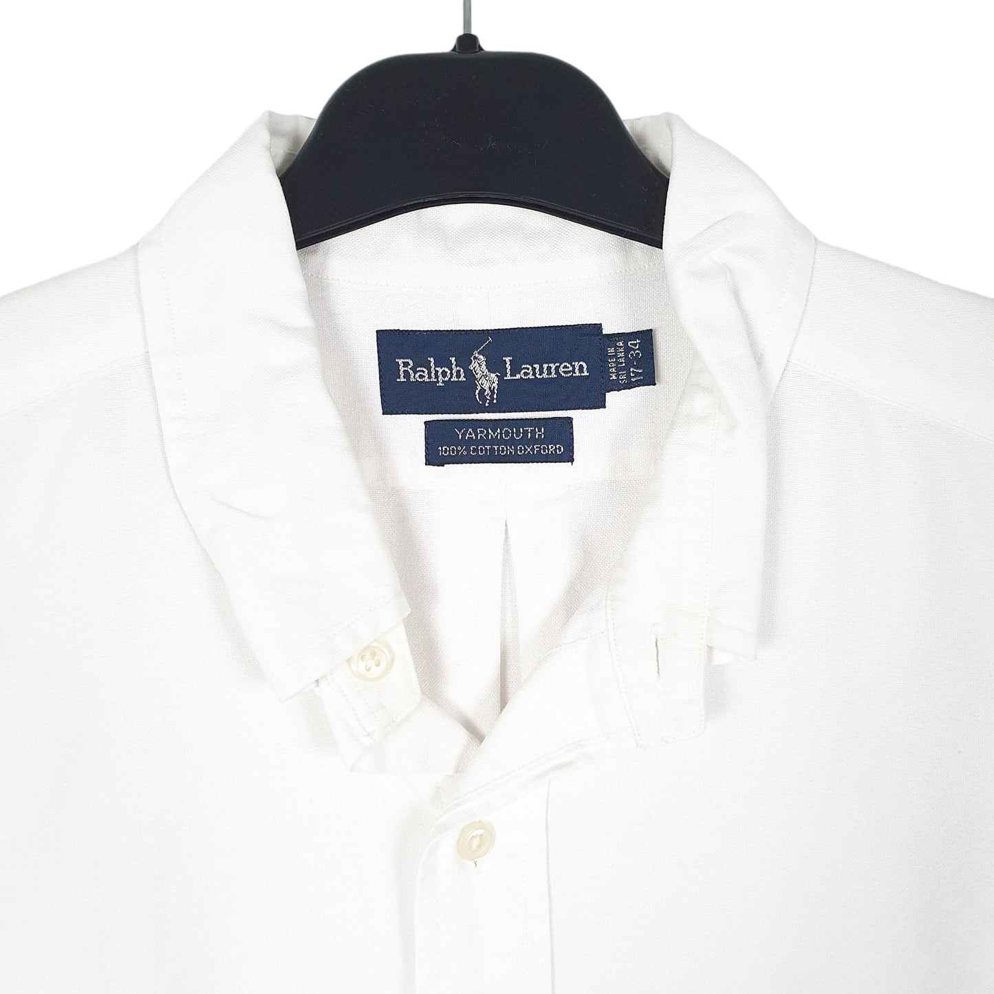 Mens White Ralph Lauren Oxford Long Sleeve Shirt