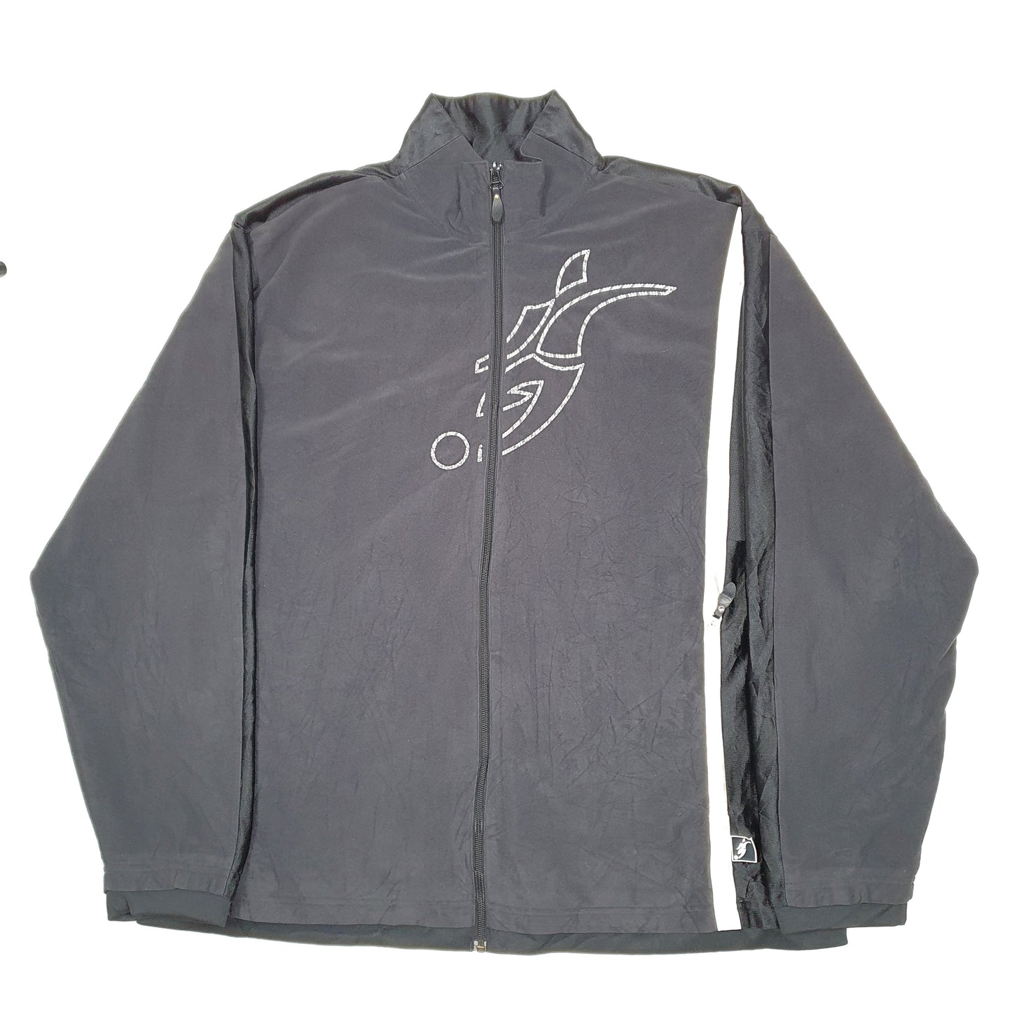 Mens Black Adidas Imhotep Soccer Track Top Full Zip Jumper