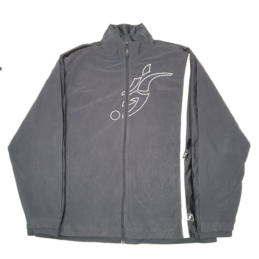 Mens Black Adidas Imhotep Soccer Track Top Full Zip Jumper