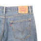 Mens Blue Levis Denim Jeans Jorts 505 straight Denim Shorts