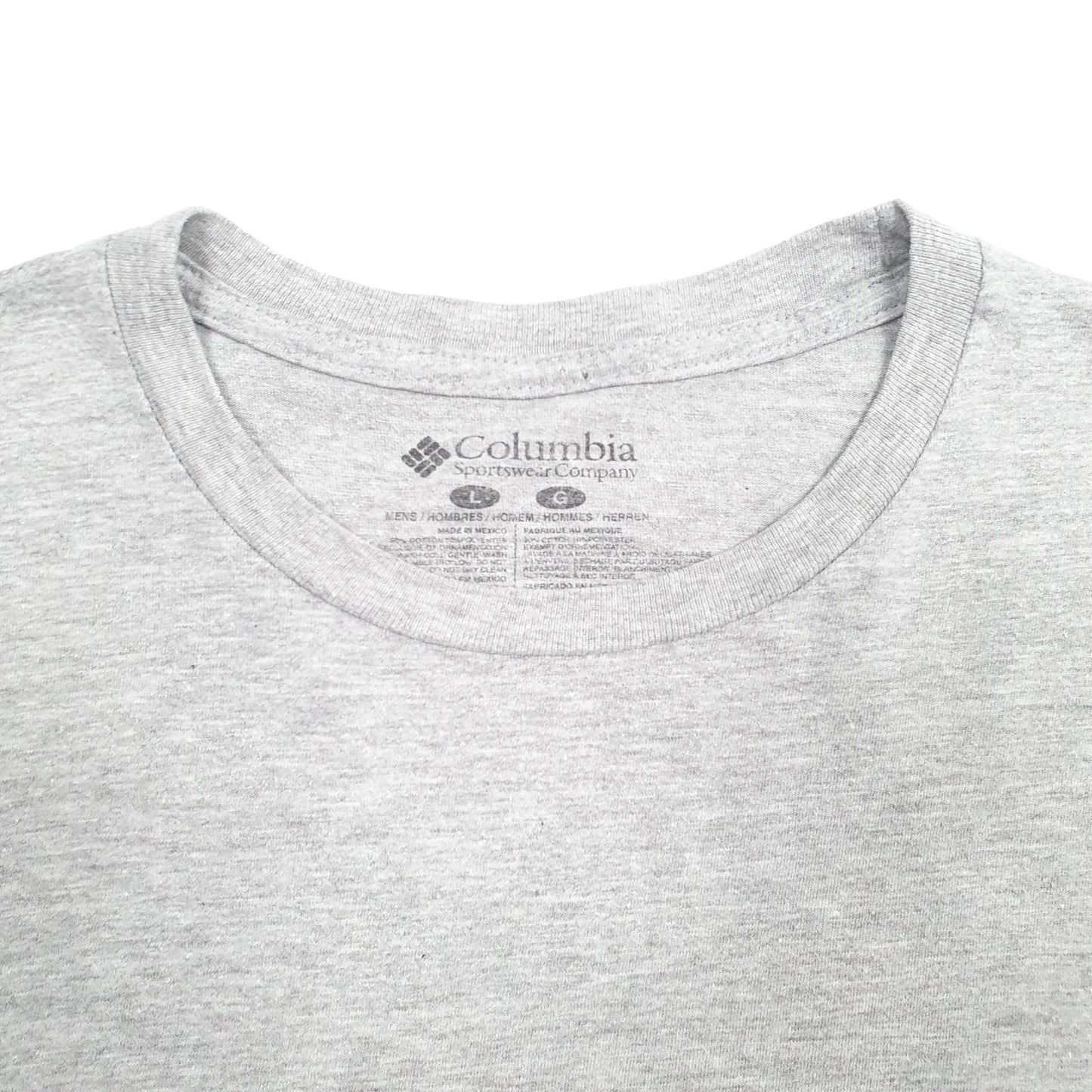 Mens Grey Columbia Sportswear PFG Fishing Short Sleeve T Shirt