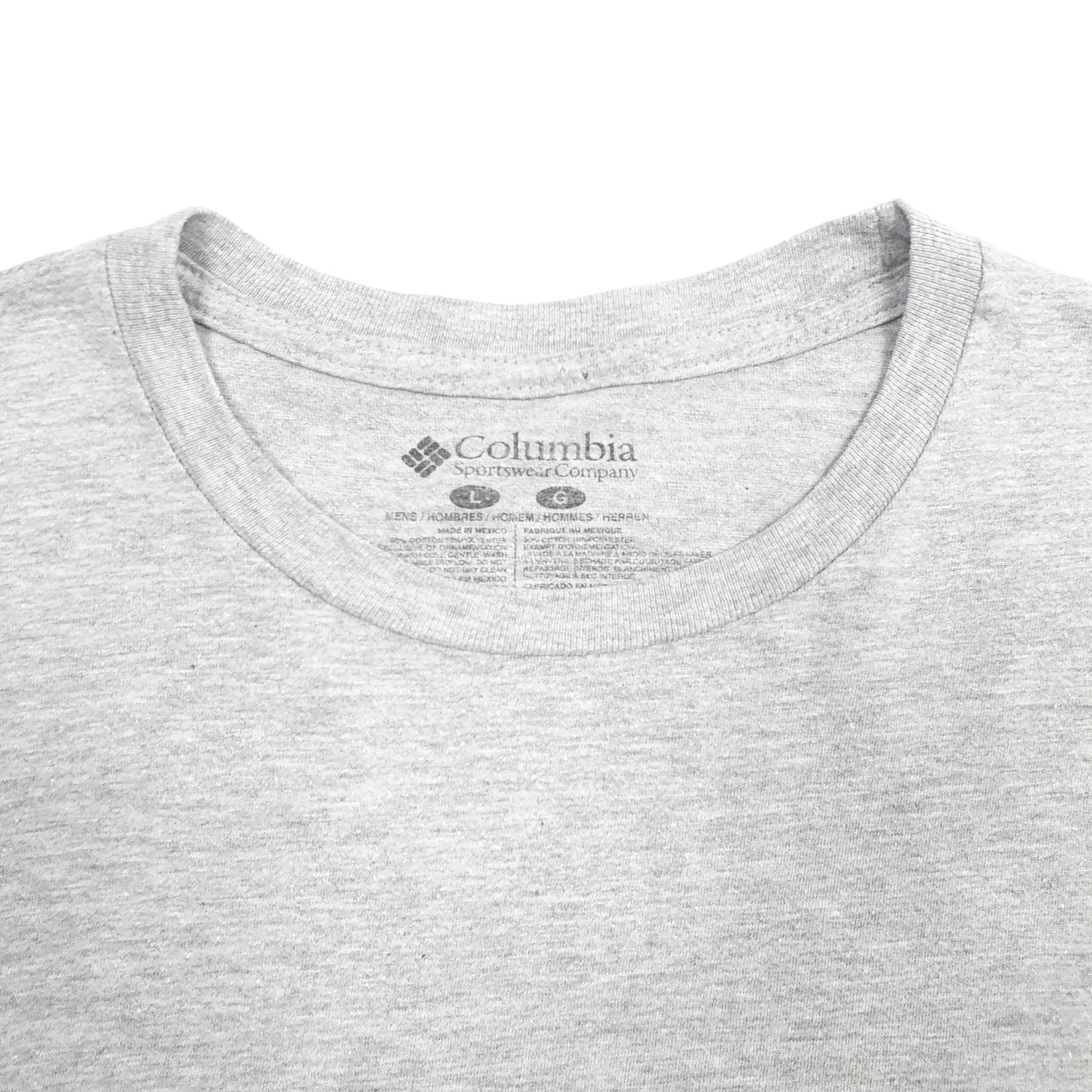 Mens Grey Columbia Sportswear PFG Fishing Short Sleeve T Shirt