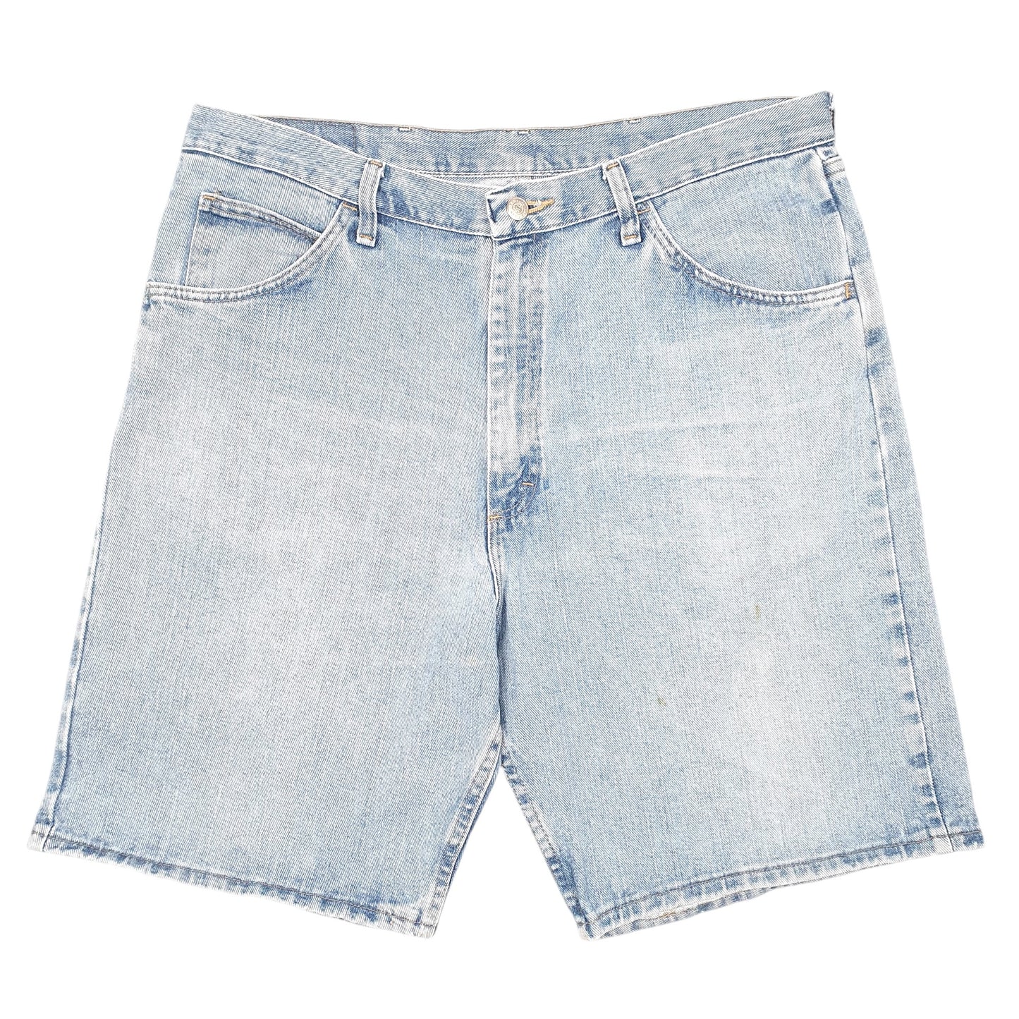 Mens Blue Wrangler Denim Jeans Jorts Relaxed Baggy Denim Shorts