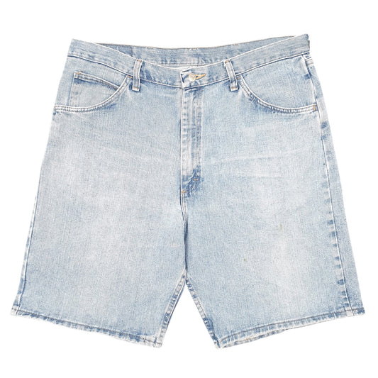 Mens Blue Wrangler Denim Jeans Jorts Relaxed Baggy Denim Shorts