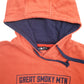 Mens Orange The North Face Spellout Hoodie Jumper