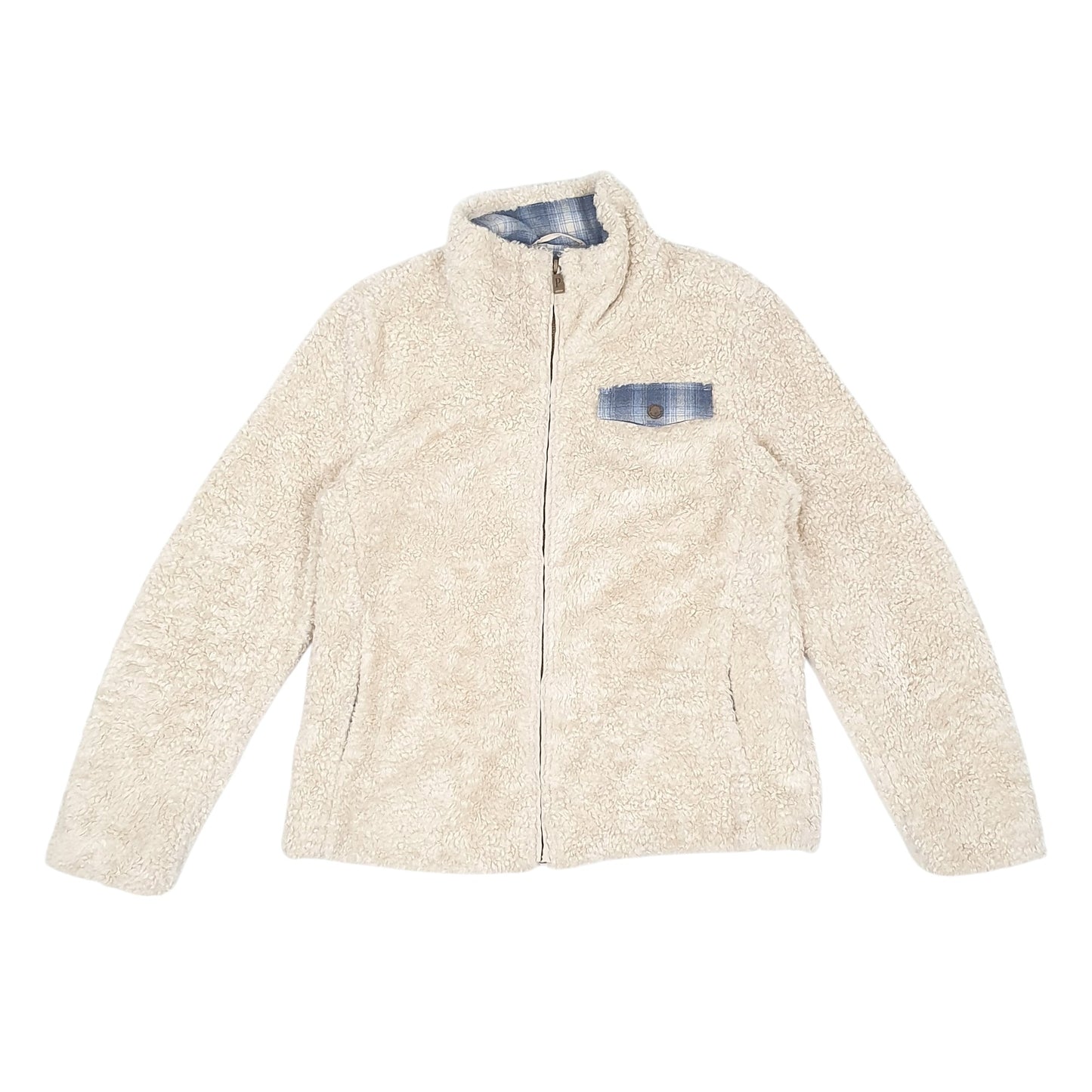 Womens Beige Pendleton  Full Zip Jumper