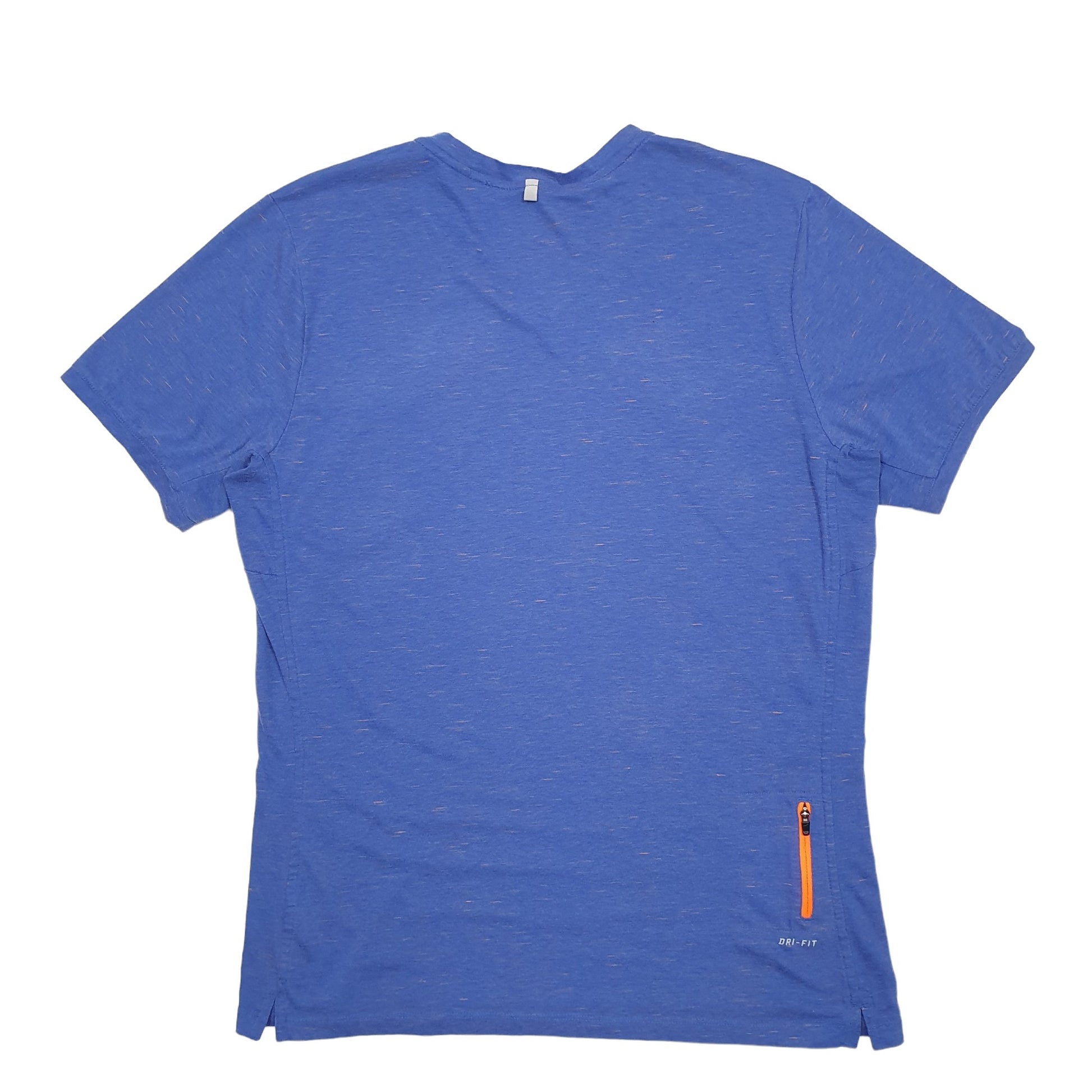 Mens Blue Nike Dri-Fit Running Short Sleeve T Shirt