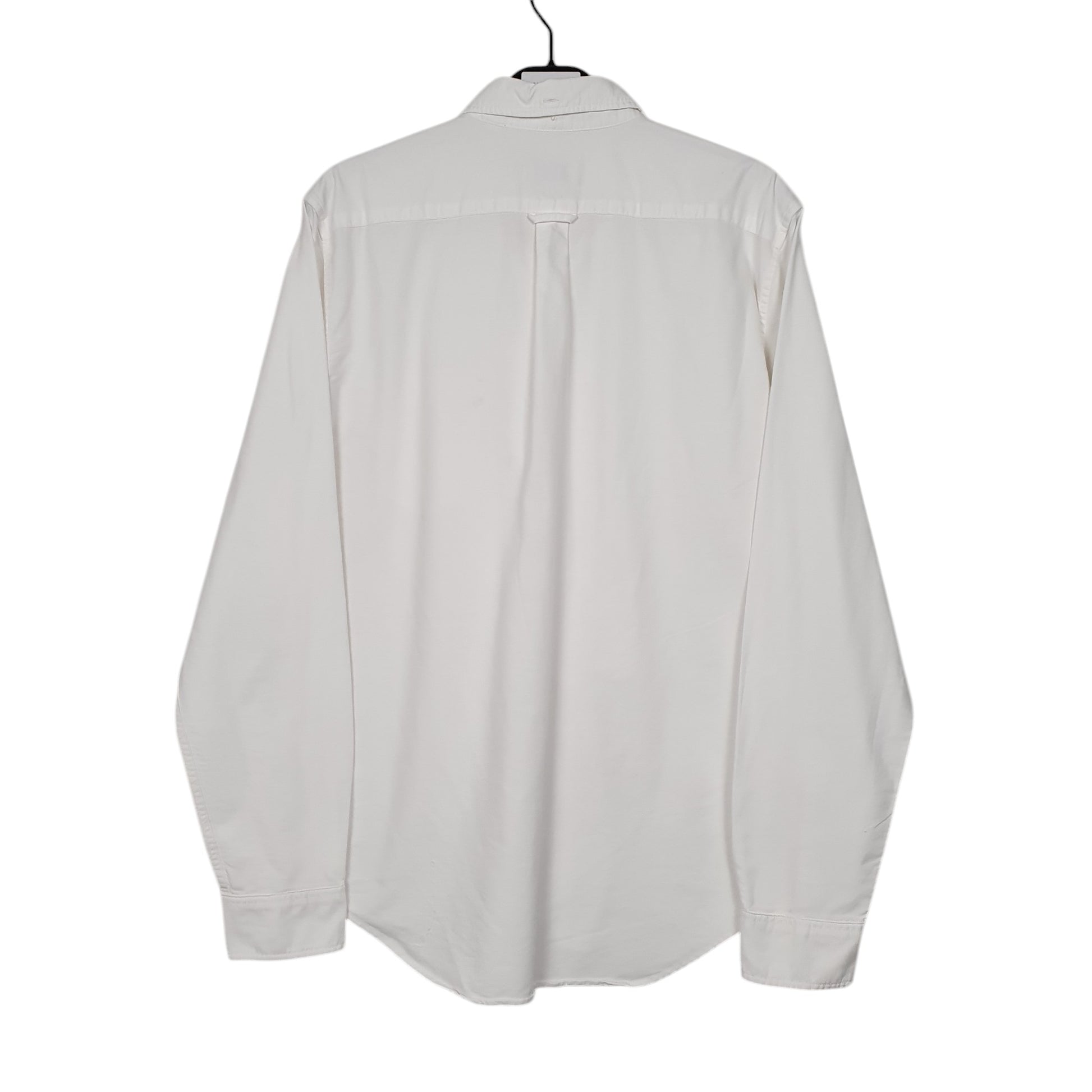 Mens White Lacoste  Long Sleeve Shirt