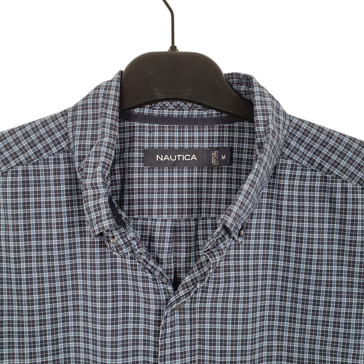 Mens Navy Nautica  Long Sleeve Shirt